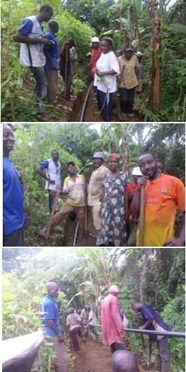 connecting pipe from catchment to project site 2