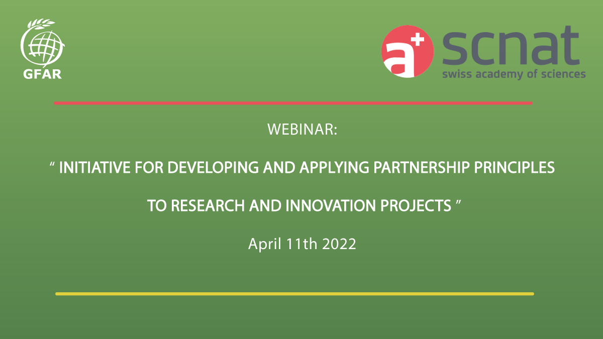 Initiative for developing & applying Partnership Principles to Research & Innovation projects